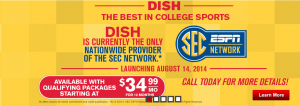 Get SEC Network with DISH Network